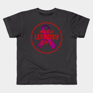 World Leprosy Day Symbolic Typography Kids T-Shirt